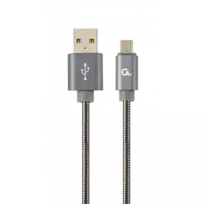 Дата кабель USB 2.0 AM to Micro 5P 2.0m Cablexpert (CC-USB2S-AMmBM-2M-BG), фото №1 Дата кабель USB 2.0 AM to Micro 5P 2.0m Cablexpert (CC-USB2S-AMmBM-2M-BG), фото №1