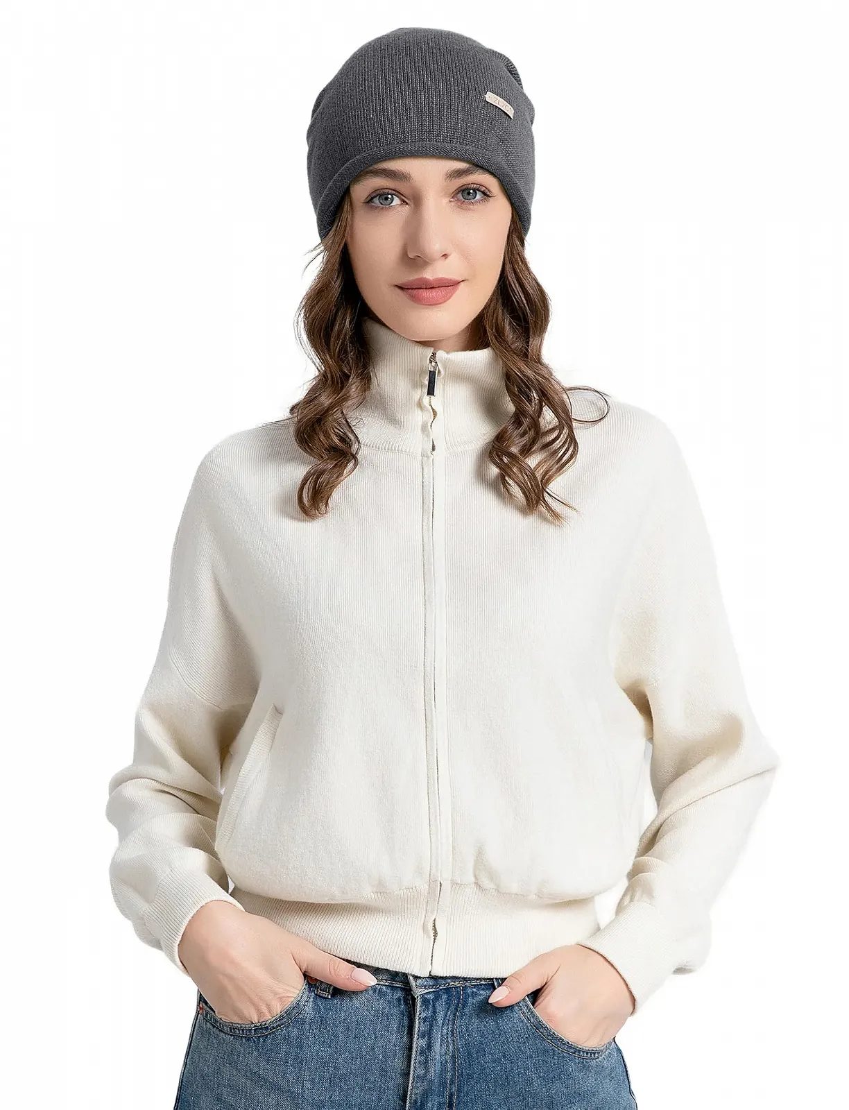 Шапка ZLYC Вязаная зимняя из шерсти и кашемира, фото №4 Шапка ZLYC Вязаная зимняя из шерсти и кашемира, фото №4