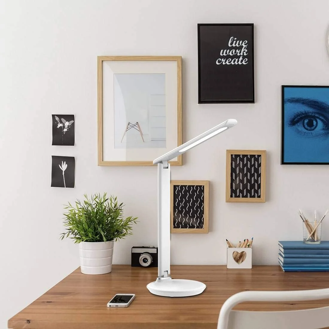 Настільна лампа Osias LED 9 Вт CCT 3-ступеневе регулювання яскравості Біла, фото №2