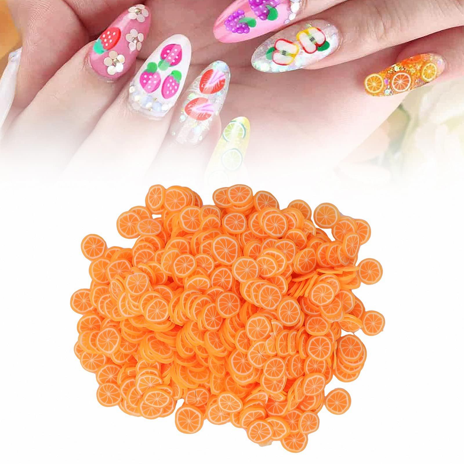 Слайсы для дизайна ногтей Фрукты Форма Фруктов Аксессуары для украшения мобильных телефонов/очков 10 г/Пачка Оранжевый, фото №6