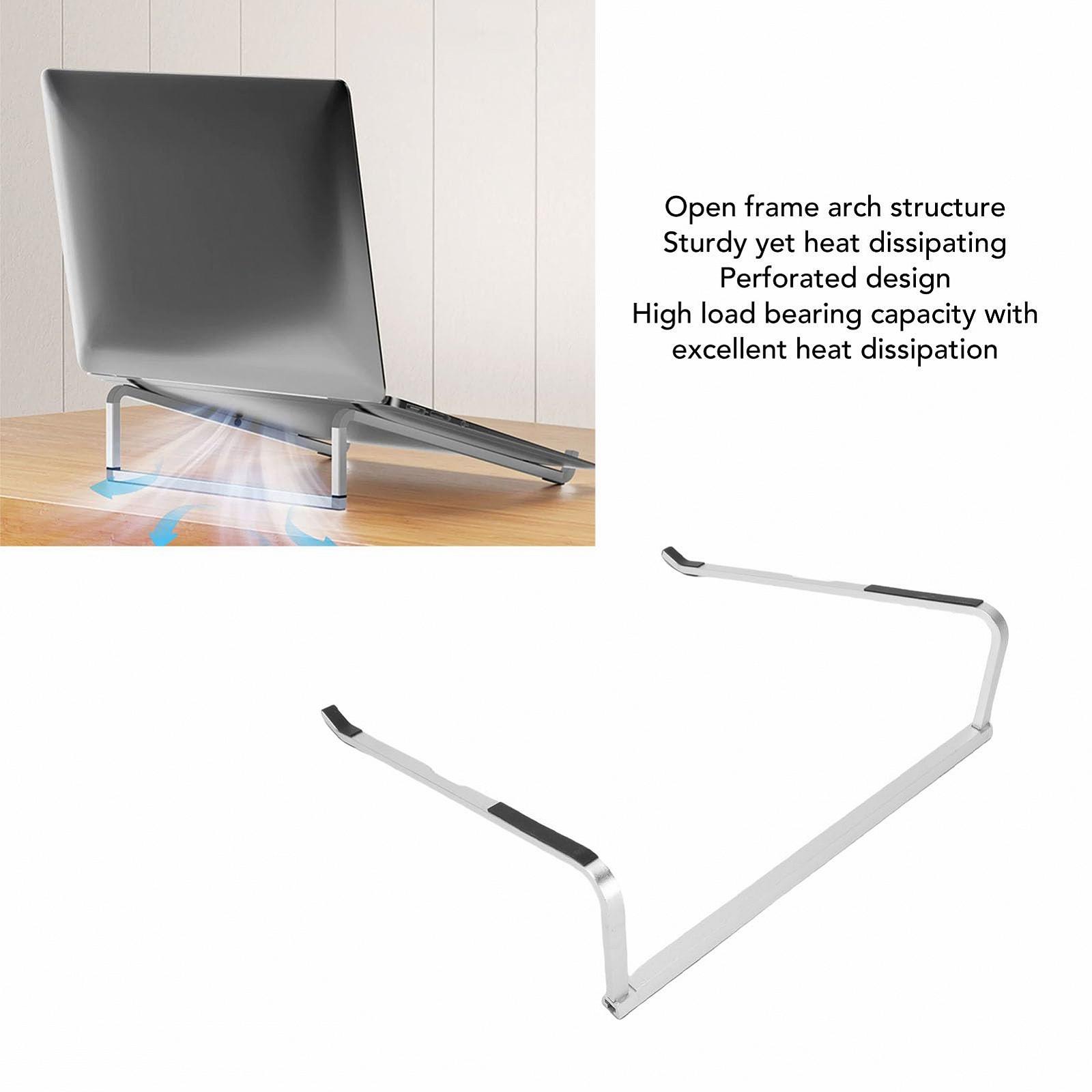 Підставка для ноутбука складна, легка портативна з алюмінієвого сплаву з нековзними силіконовими накладками для планшетів 12-18 дюймів, фото №4 Підставка для ноутбука складна, легка портативна з алюмінієвого сплаву з нековзними силіконовими накладками для планшетів 12-18 дюймів, фото №4