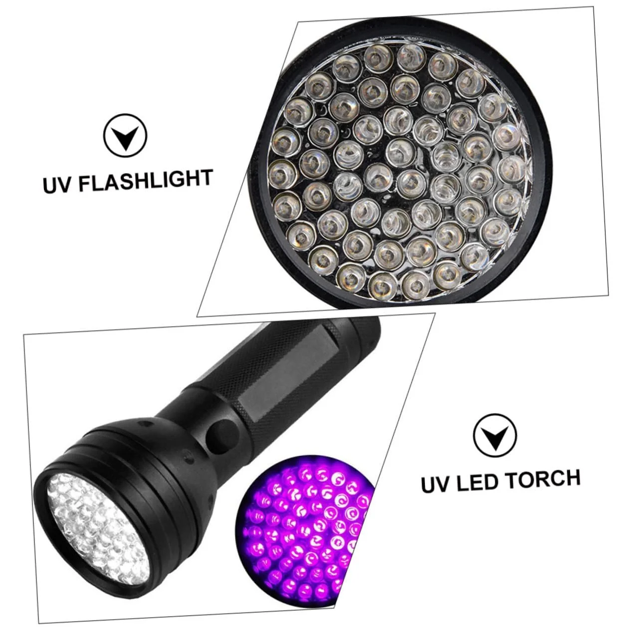 Ультрафіолетовий ліхтарик LED Blacklight Чорний, водо- та ударостійкий, легкий для тестування флуоресценції, виявлення сечі домашніх тварин, ювелірних виробів та ідентифікаційних документів, фото №7