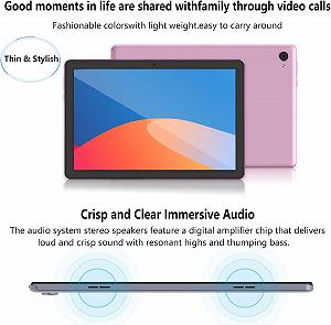 Планшет 10'' ‎OUZRS M30 6/128Gb 8 ядер Android 12 Чорний-рожевий synthetic.ua - Фото 1