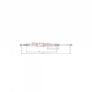 Трос стоянкового гальма METZGER 10.6687 задній лівий - Фото 1