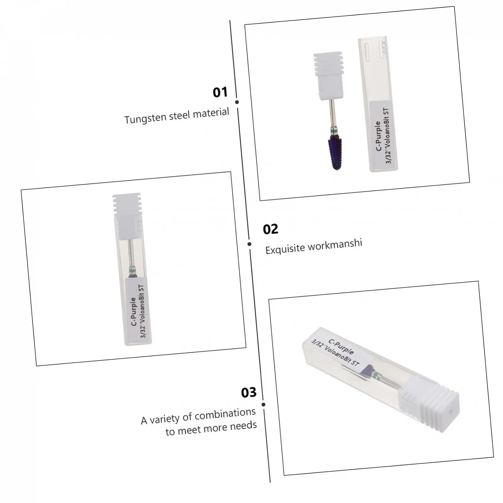 Полировальная головка для ногтей OATIPHO из вольфрамовой стали, высококачественная, подходит для натуральных и искусственных ногтей, прочная и без пыли, фото №3 Полировальная головка для ногтей OATIPHO из вольфрамовой стали, высококачественная, подходит для натуральных и искусственных ногтей, прочная и без пыли, фото №3