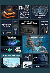 Смартфон Ulefone Armor X10 Pro Helio P22 4GB+64GB 5.45" IP68 5180 мАг Dual SIM GPS NFC synthetic.ua - Фото 1