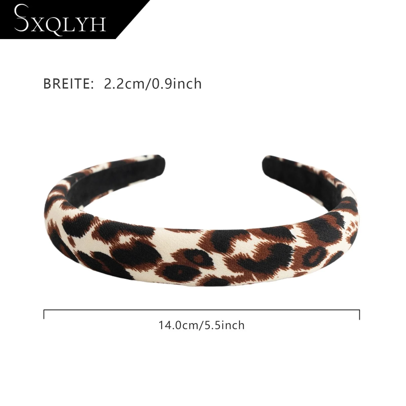 Обруч М'який Тканинний Леопардовий Принт, фото №4
