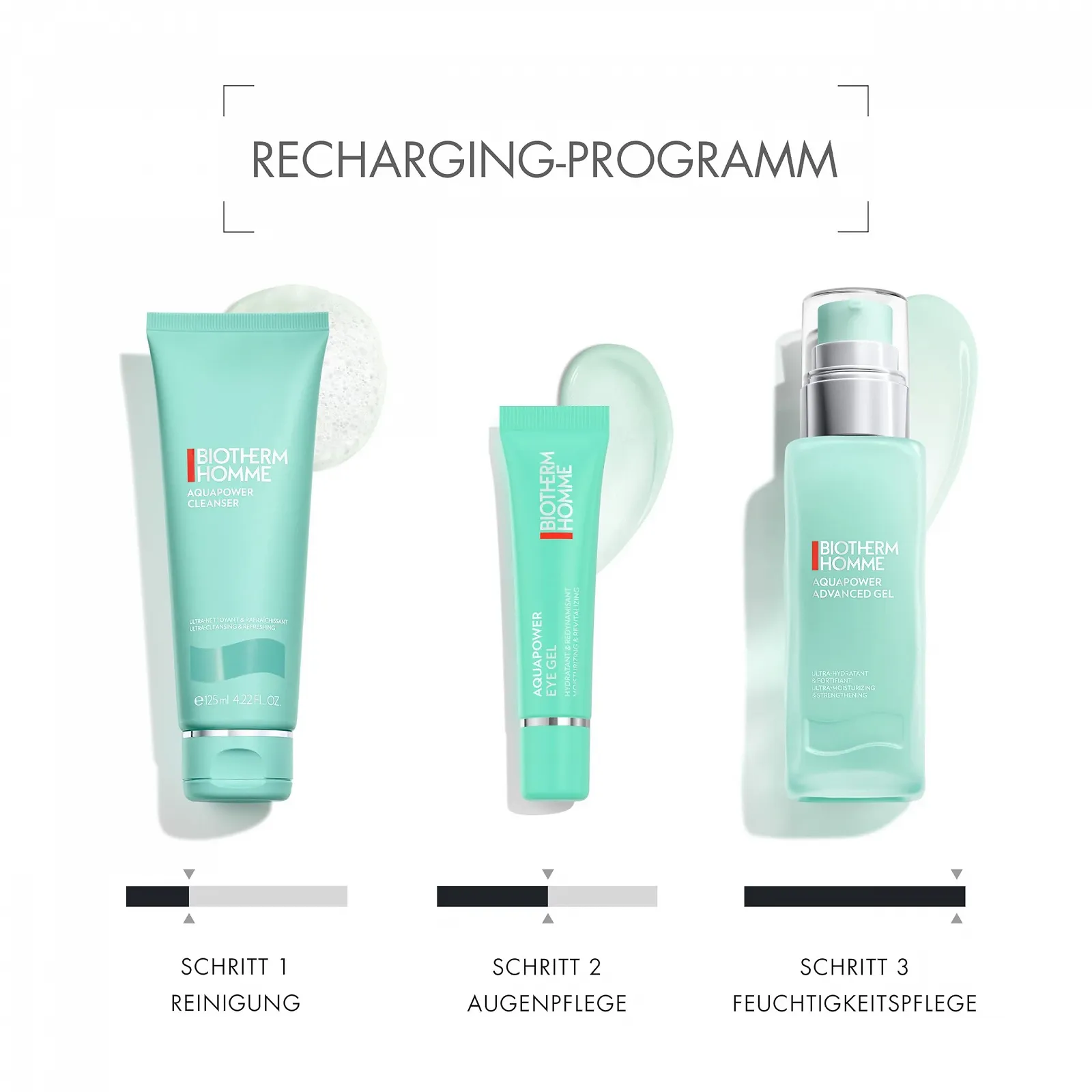 Гель Biotherm Homme Aquapower Advanced для сухої шкіри, крем для обличчя для чоловіків з біотехнологічним планктоном і вітаміном B3, освіжаючий гель для догляду за обличчям, для відновлення шкіри, 75 мл, фото №6