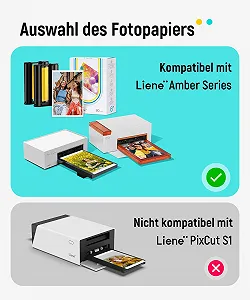 Фотобумага и ленты Liene Amber M100/M200/M110/M210 80 листов 10 x 15 см + 2 ленты synthetic.ua - Фото 1