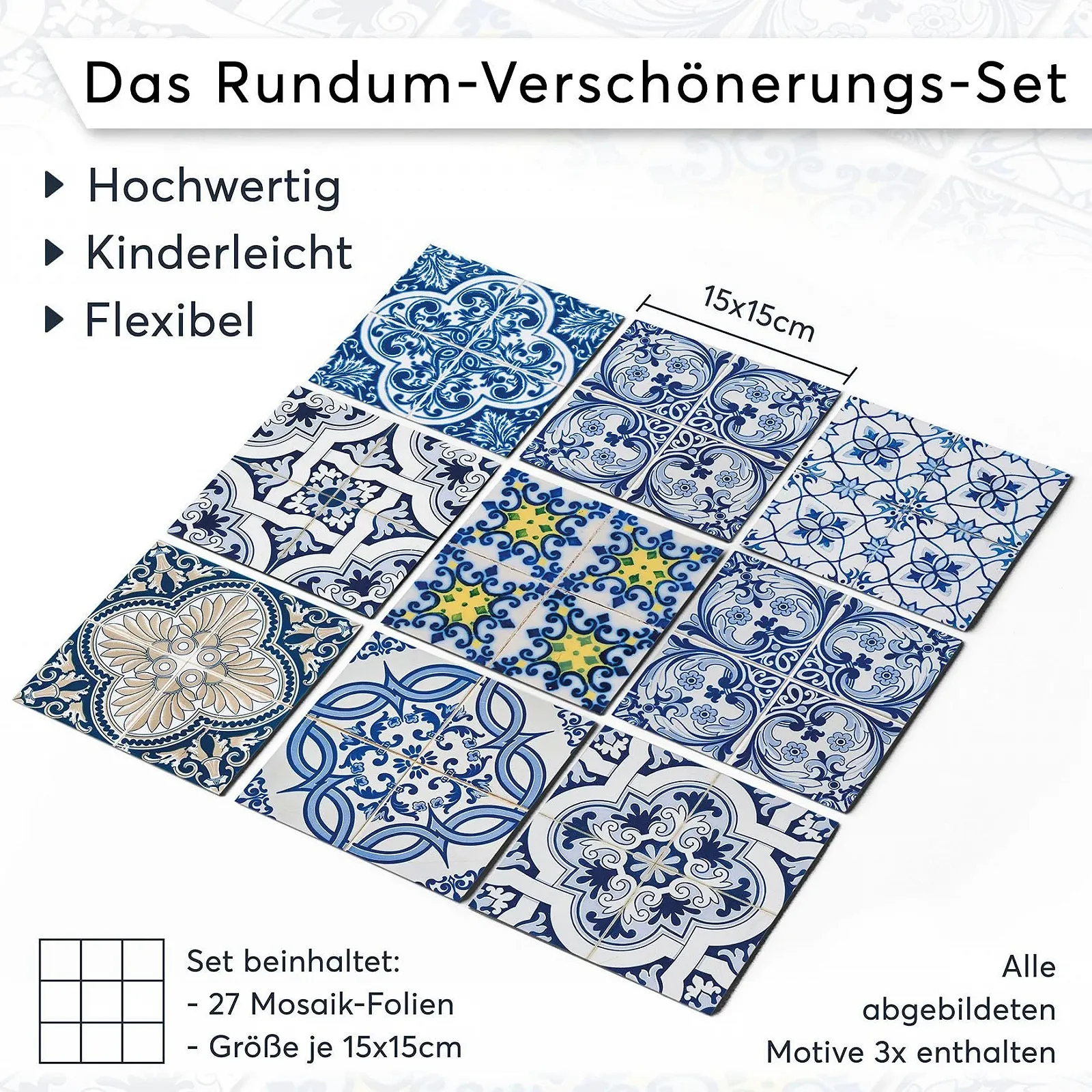 Наклейки на плитку creatisto Design Motif Classic 9 шт, фото №7