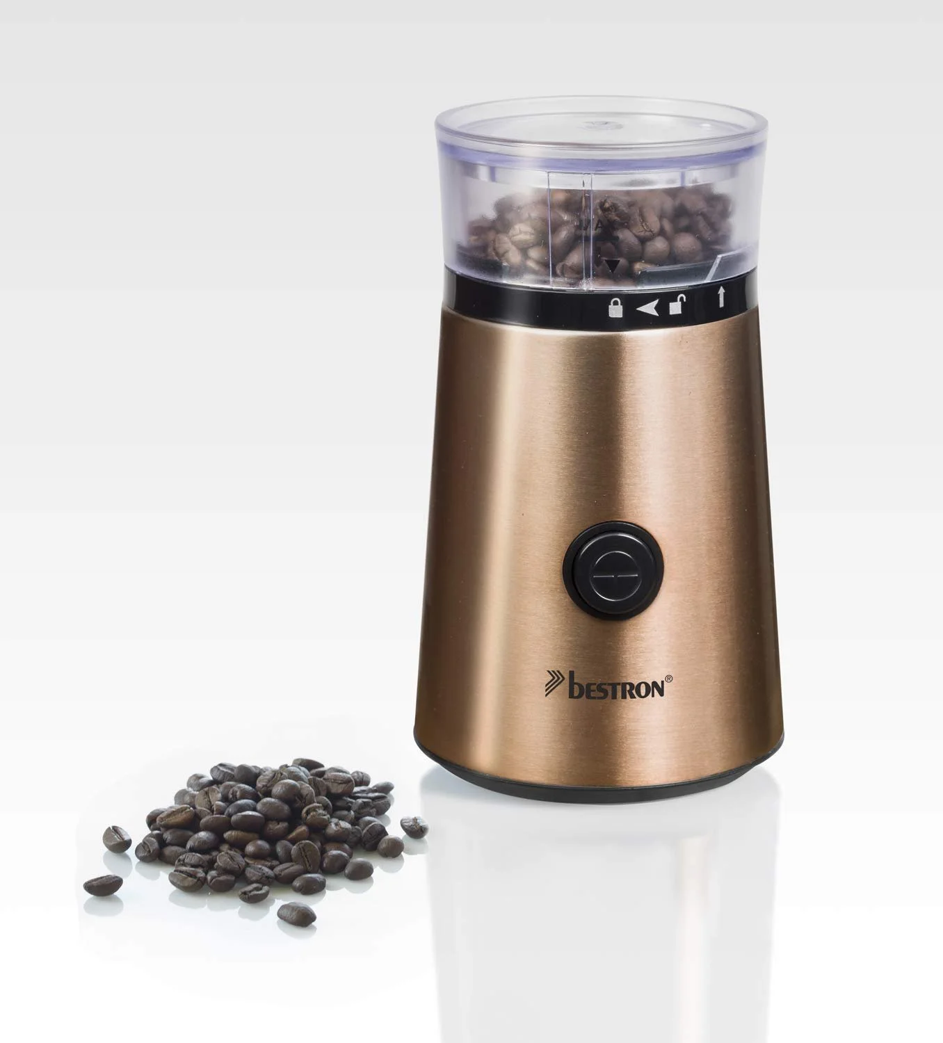 Кофемолка Bestron Электрическая 50 г 150 Вт Медный эффект Нержавеющая сталь, фото №5