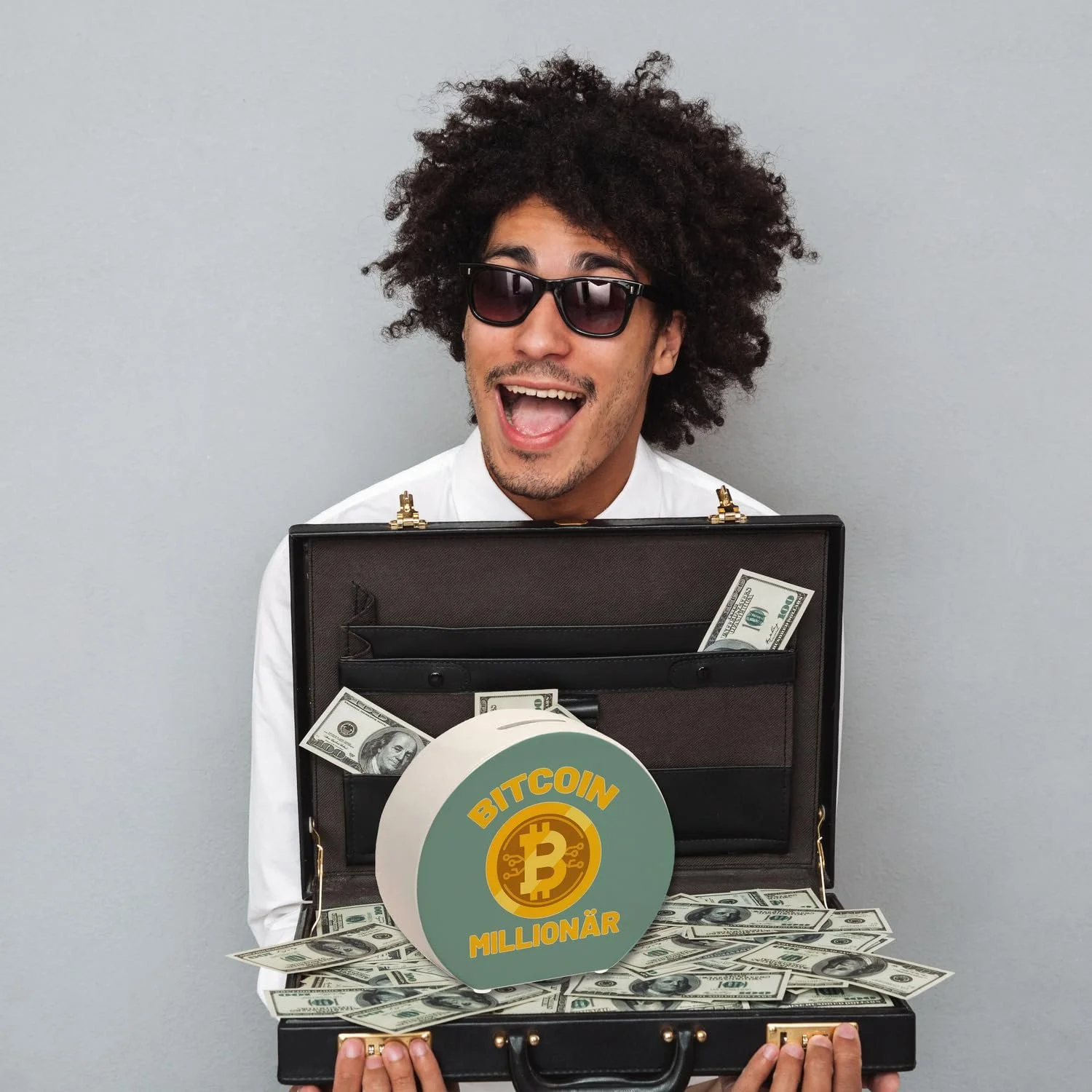 Скарбничка Bitcoin Millionaire Керамічна, фото №5