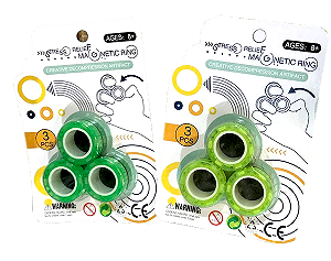 Магнитные вращающиеся кольца спиннер Stress Relief Magnetic Rings - Фото 1