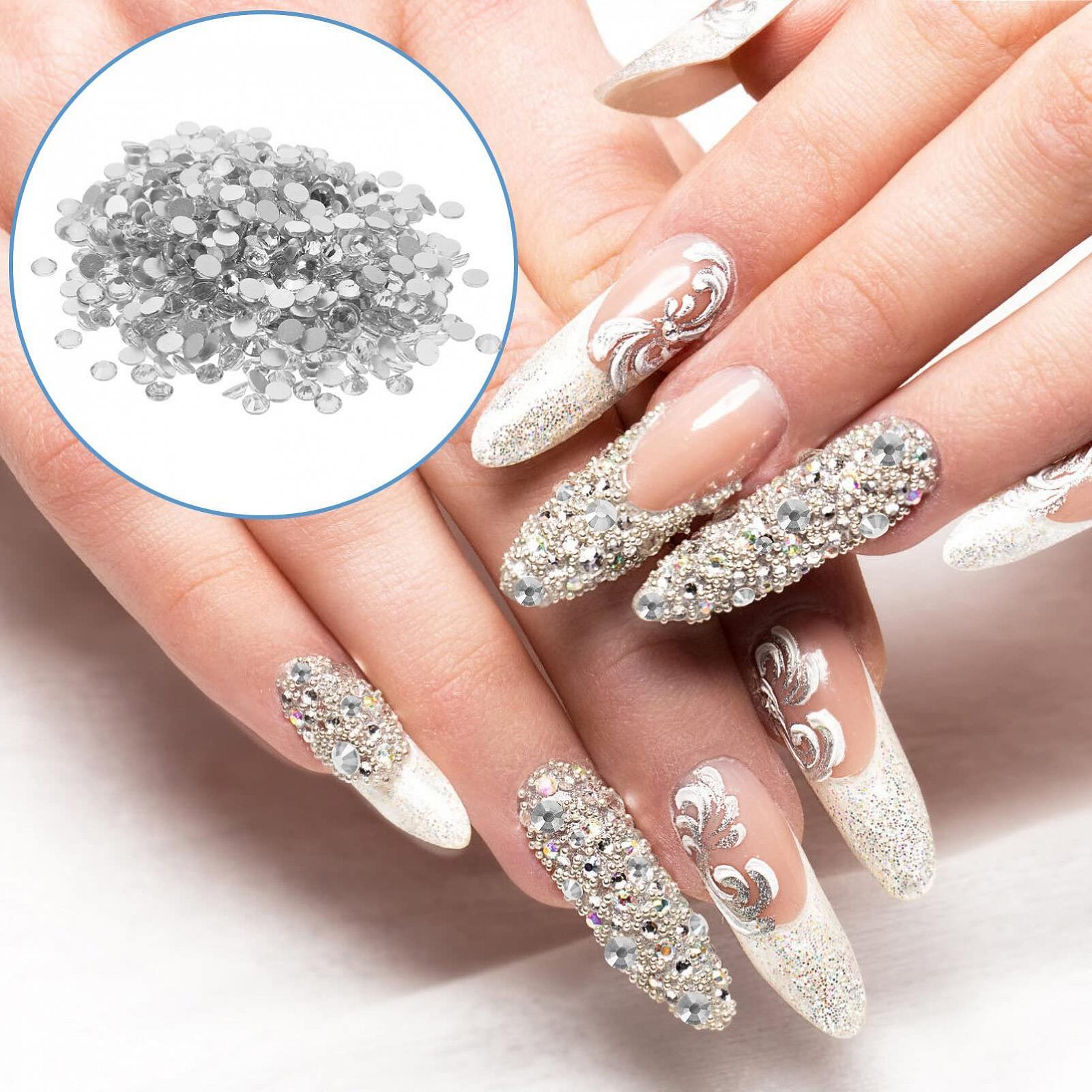 Стразы самоклеящиеся FOMIYES 1440 шт. для маникюра, украшения для дизайна ногтей своими руками, фото №6