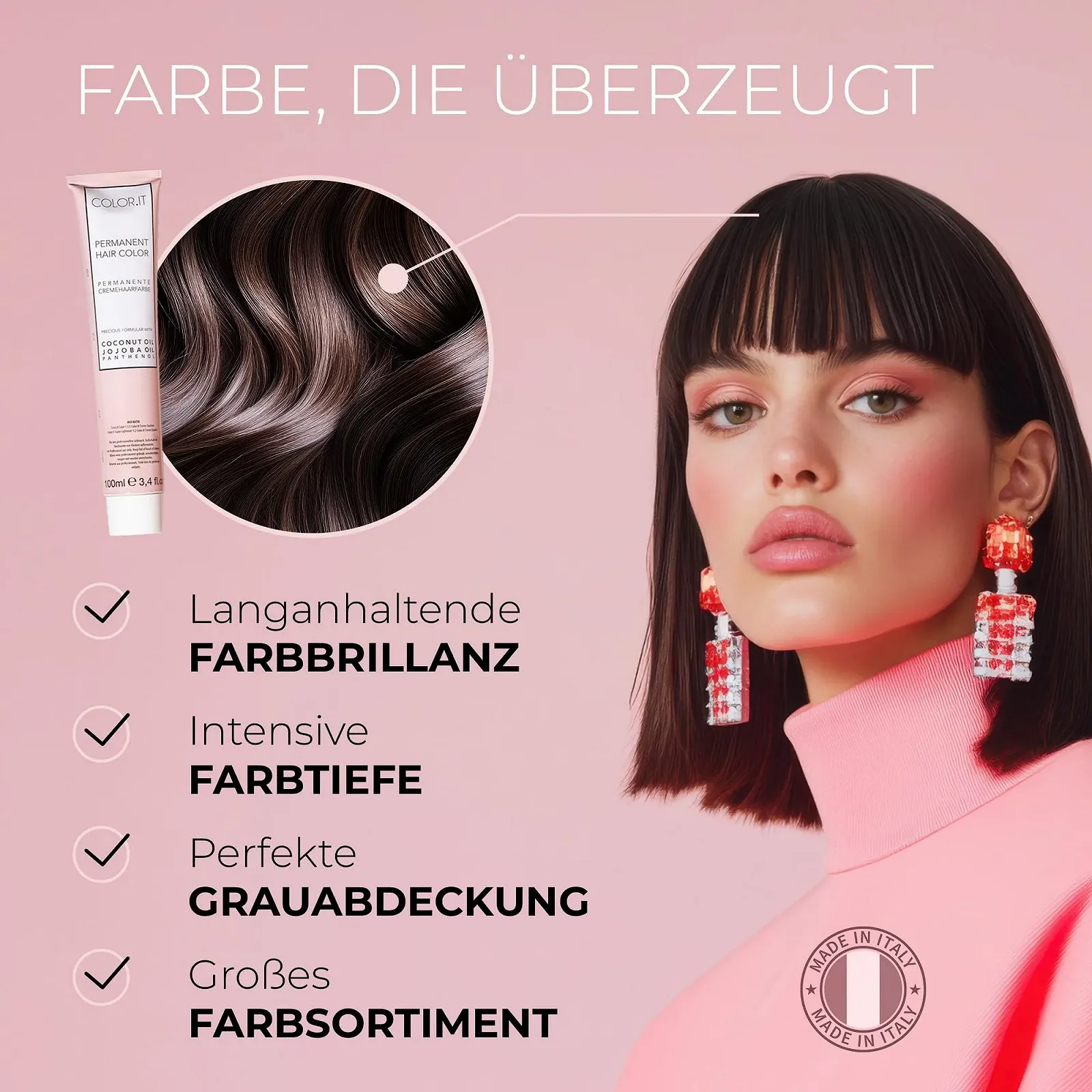 Стійка Фарба для Волосся COLOR.IT by BM 5.75 Світло-Коричневий, Коричневий Червоний, 3 x 100 мл, фото №4 Стійка Фарба для Волосся COLOR.IT by BM 5.75 Світло-Коричневий, Коричневий Червоний, 3 x 100 мл, фото №4