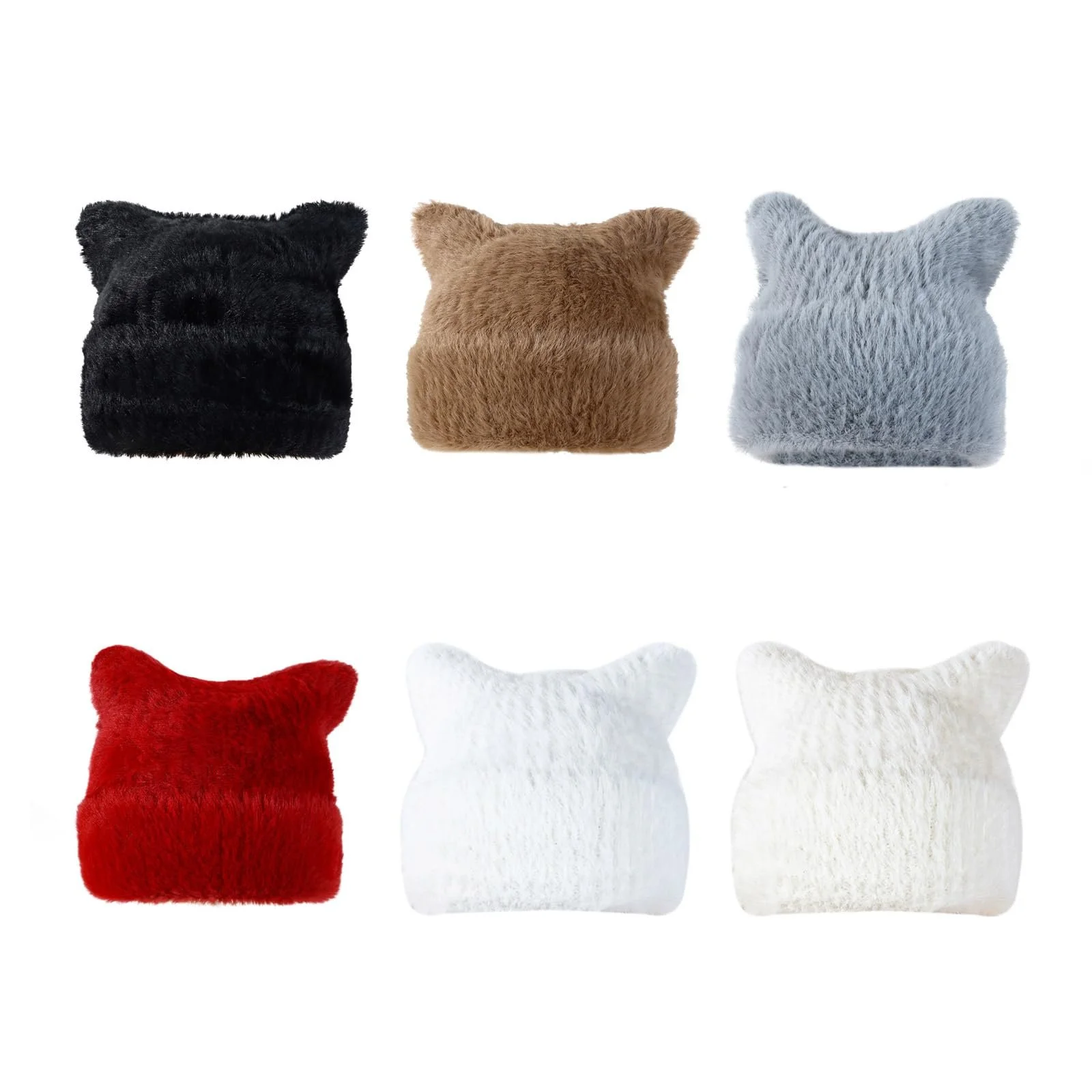 Надвеликий котячий капелюх з вухами, однотонний, фото №3 Надвеликий котячий капелюх з вухами, однотонний, фото №3