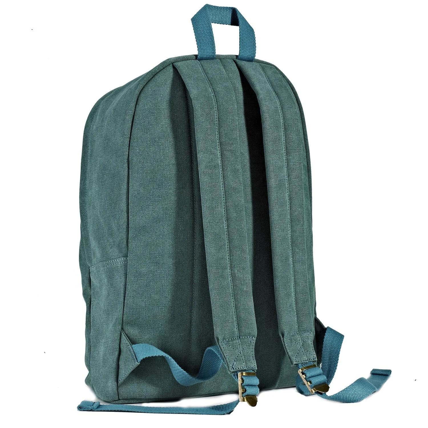 Рюкзак для ноутбука Canvas Vintage ультралегкий 15.6 дюйма Бирюзовый, фото №5