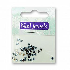 Стразы Квадратные Голубые для Ногтей из Акрила - Фото 1
