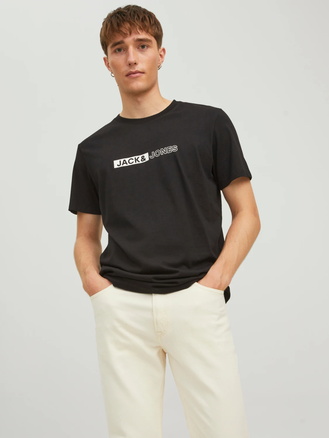 Футболка Jack&Jones SMALL Print 12221946 Черный XL, фото №1