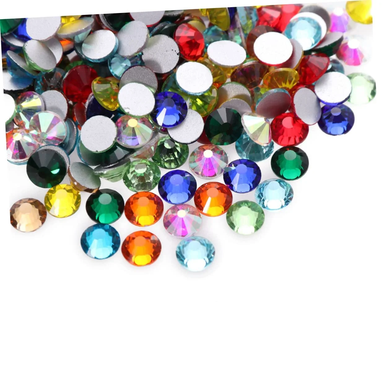 Перлини Скляні Штучні з Плоскою Зворотною Стороною Різнокольорові 864 шт., фото №3