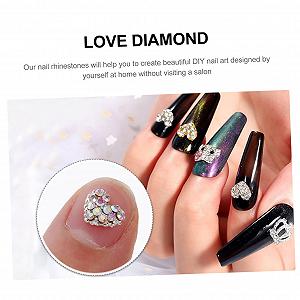 Стразы для ногтей Mikinona Сердцевидные 20 шт. украшения для ногтей DIY маникюр, аксессуар для вечеринок synthetic.ua - Фото 1