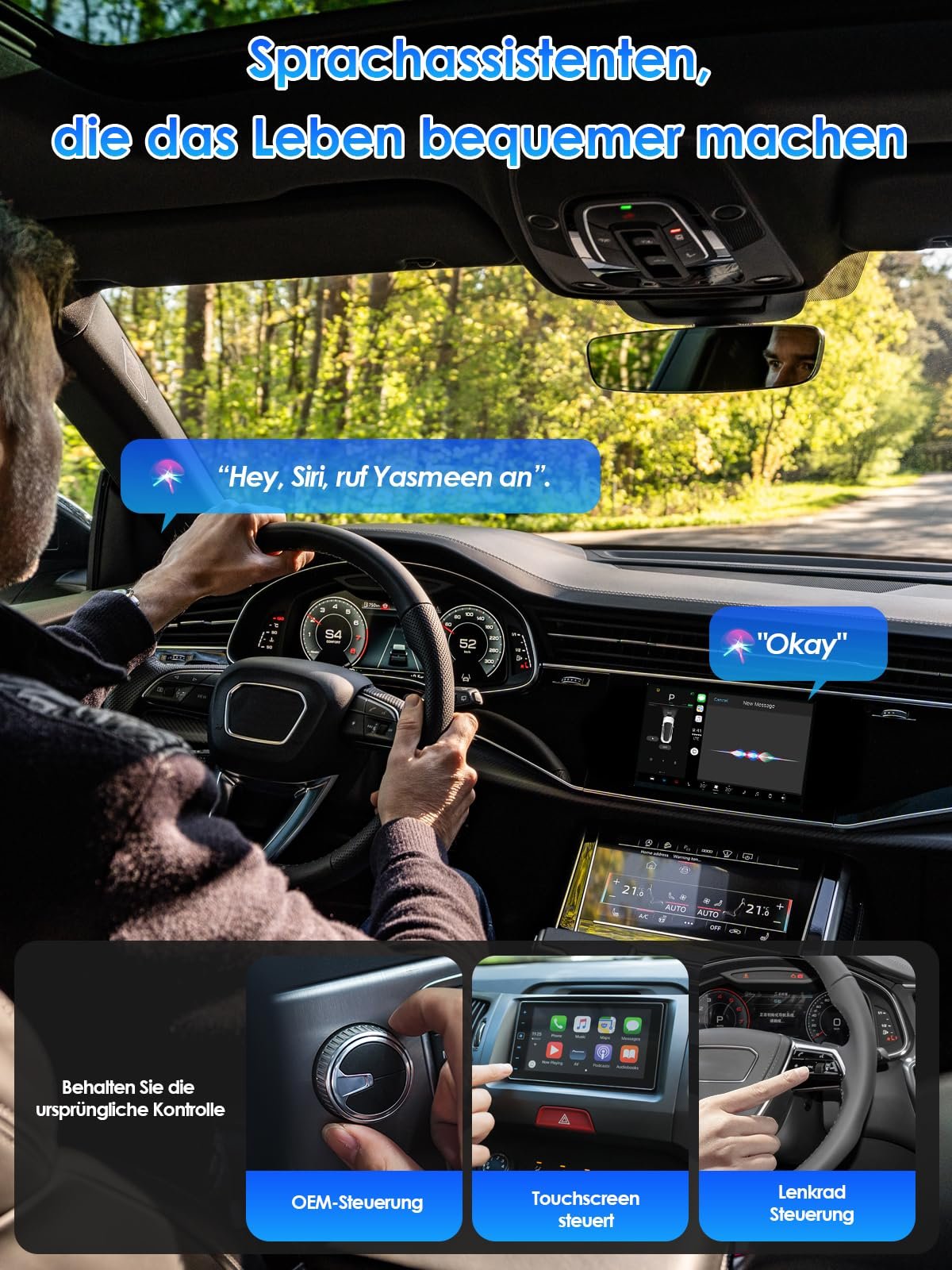 Бездротовий адаптер CarPlay PARPAT Бездротове перетворення через USB/Type-C, сумісний з iPhone, стабільне з'єднання, без затримок, для автомобілів з дротовим CarPlay, фото №4