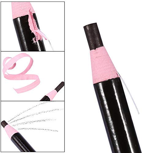 Олівець для брів Waterproof Tattoo Pencil Definer Single Head без точила 12 Pieces Coffee, фото №7