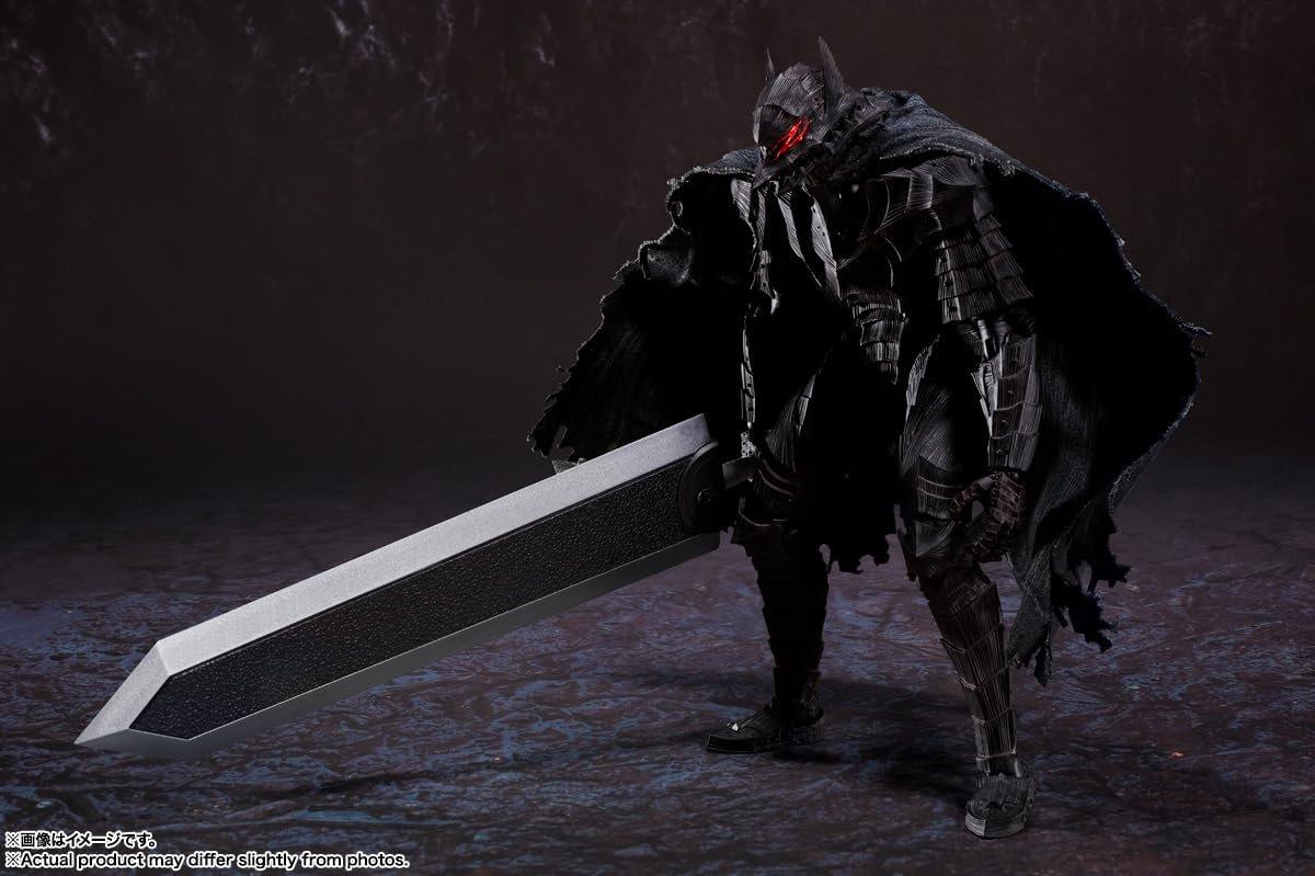 Фигурка Action Brand Tamashii Nations S.H. Figuarts Berserk Guts (Berserk Armor) Passionate, 160 мм, ABS, PVC и ткани, фото №16