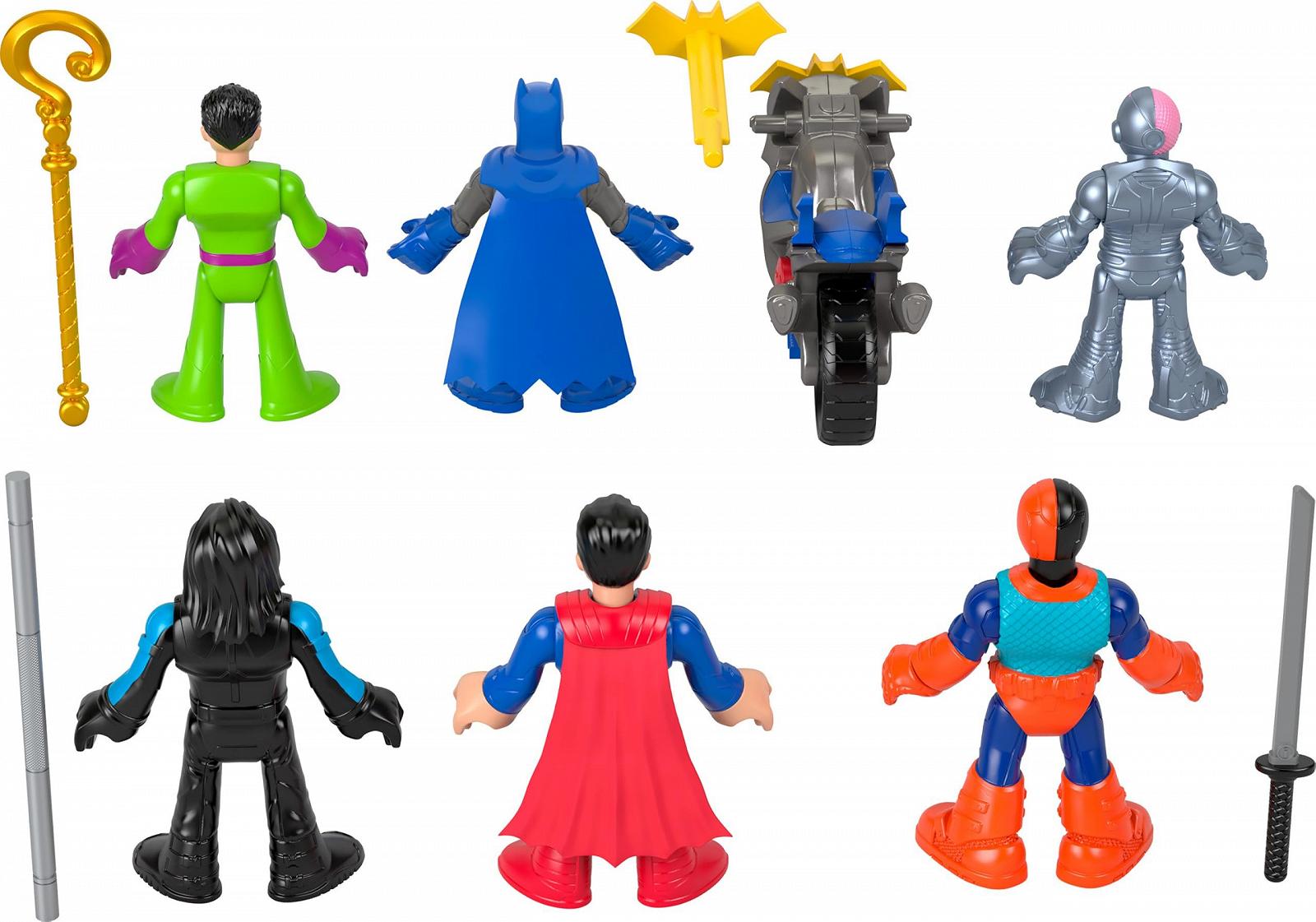 Набор фигурок Fisher-Price Imaginext DC Super Friends Бэтмен Делюкс, 12 шт, разноцветный, фото №5