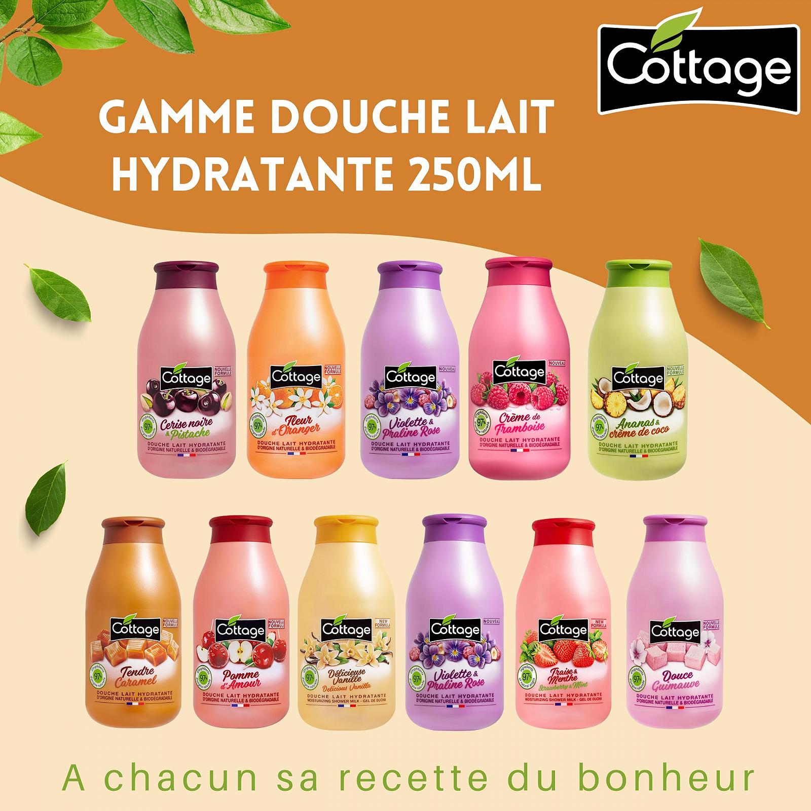 Увлажняющее молочко для душа Cottage Douche Caramel 97% натуральных ингредиентов 250 мл, фото №7 Увлажняющее молочко для душа Cottage Douche Caramel 97% натуральных ингредиентов 250 мл, фото №7