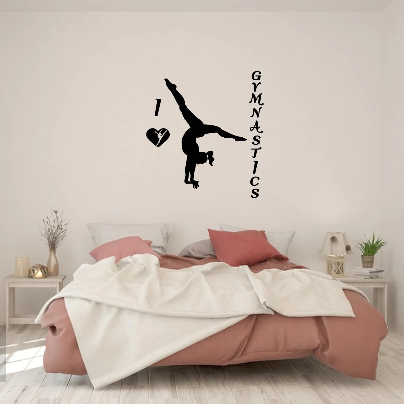 Настінна наклейка SUPERDANT Gymnastics Вінілова Водонепроникна Чорний, фото №4