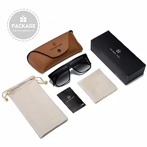 Солнцезащитные очки Квадратные H HELMUT JUST для мужчин, тонированные линзы synthetic.ua - Фото 1