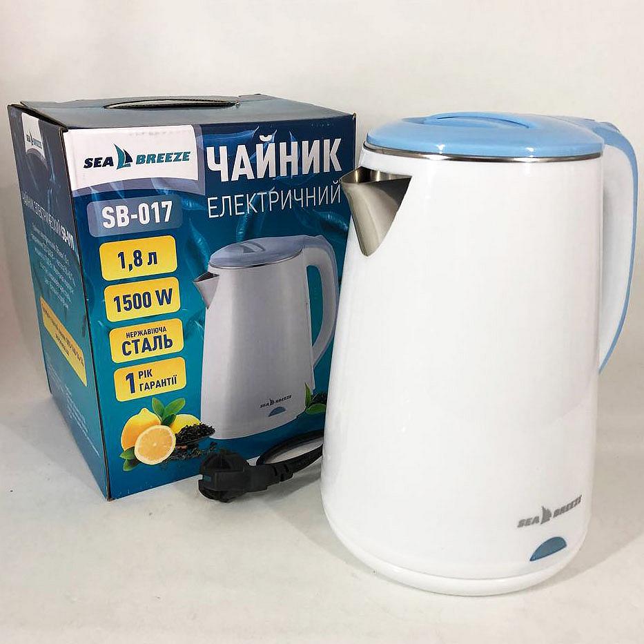 Электрочайник SeaBreeze SB-017 / 1,8 Л стильный электрический чайник електро, фото №6
