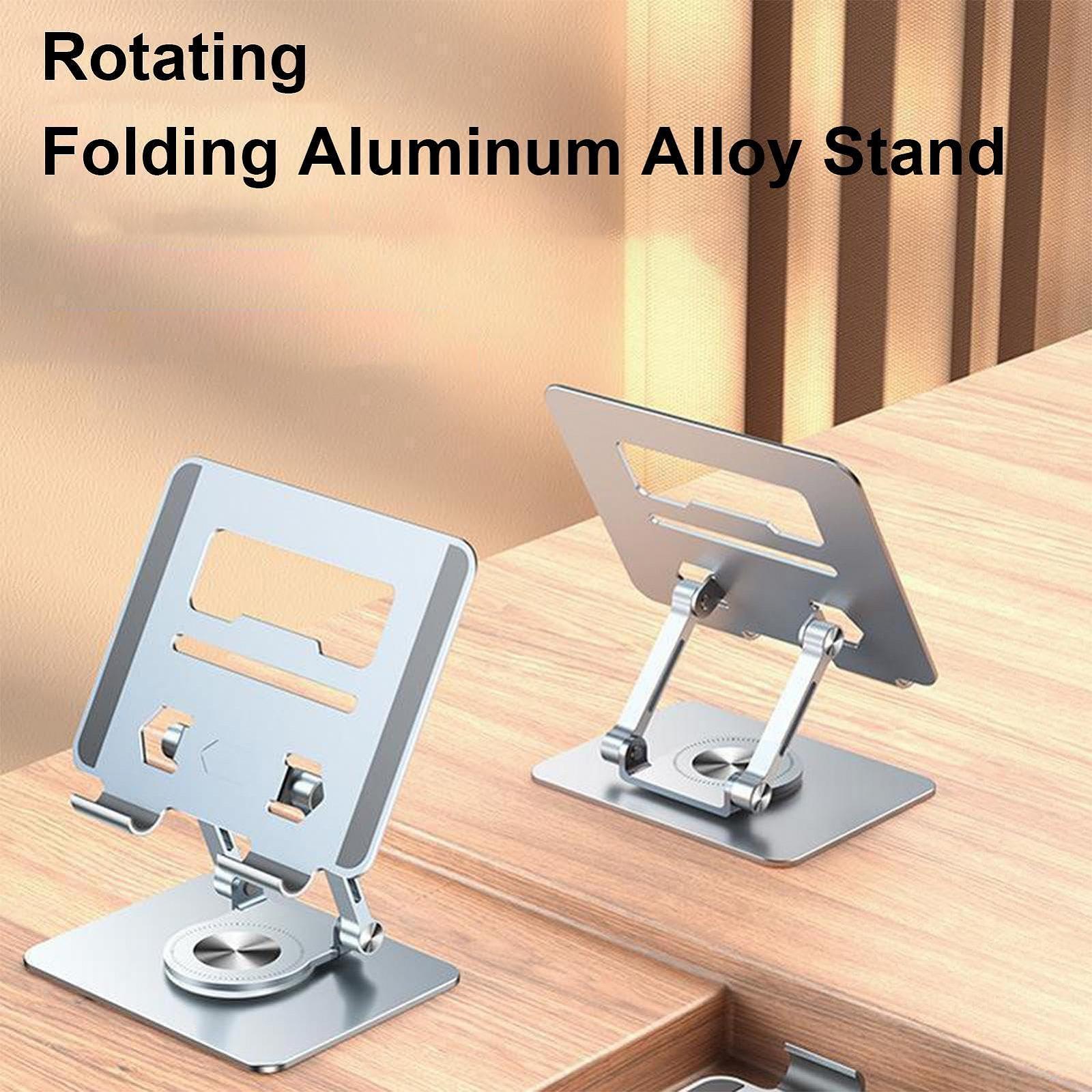 Подставка для ноутбука, вращающаяся на 360 градусов, регулируемая, из алюминиевого сплава, эргономичная подставка для ноутбука, настольная подставка для офиса, университета, общежития, квартиры, школы, путешествий, смартфонов, планшетов, фото №2