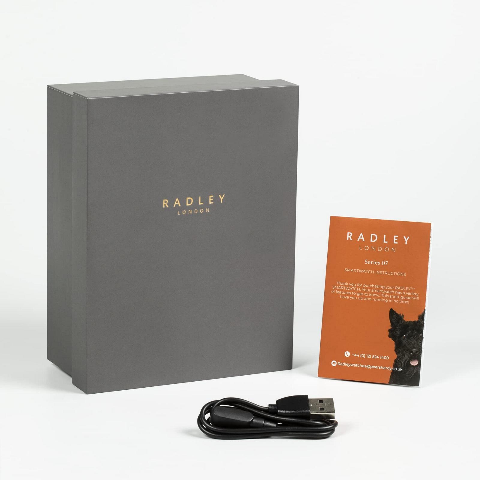 Жіночий цифровий годинник RADLEY RYS19-2130-SET, кварцовий, шкіряний ремінець, Spider Web & Denim Blue, фото №5