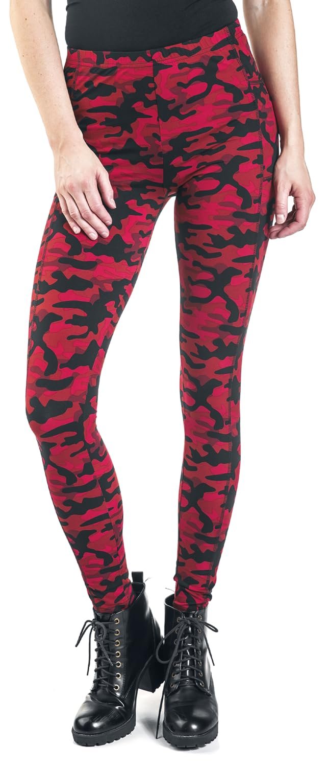 Леггинсы Rock Rebel Red Camo с боковыми карманами, фото №6