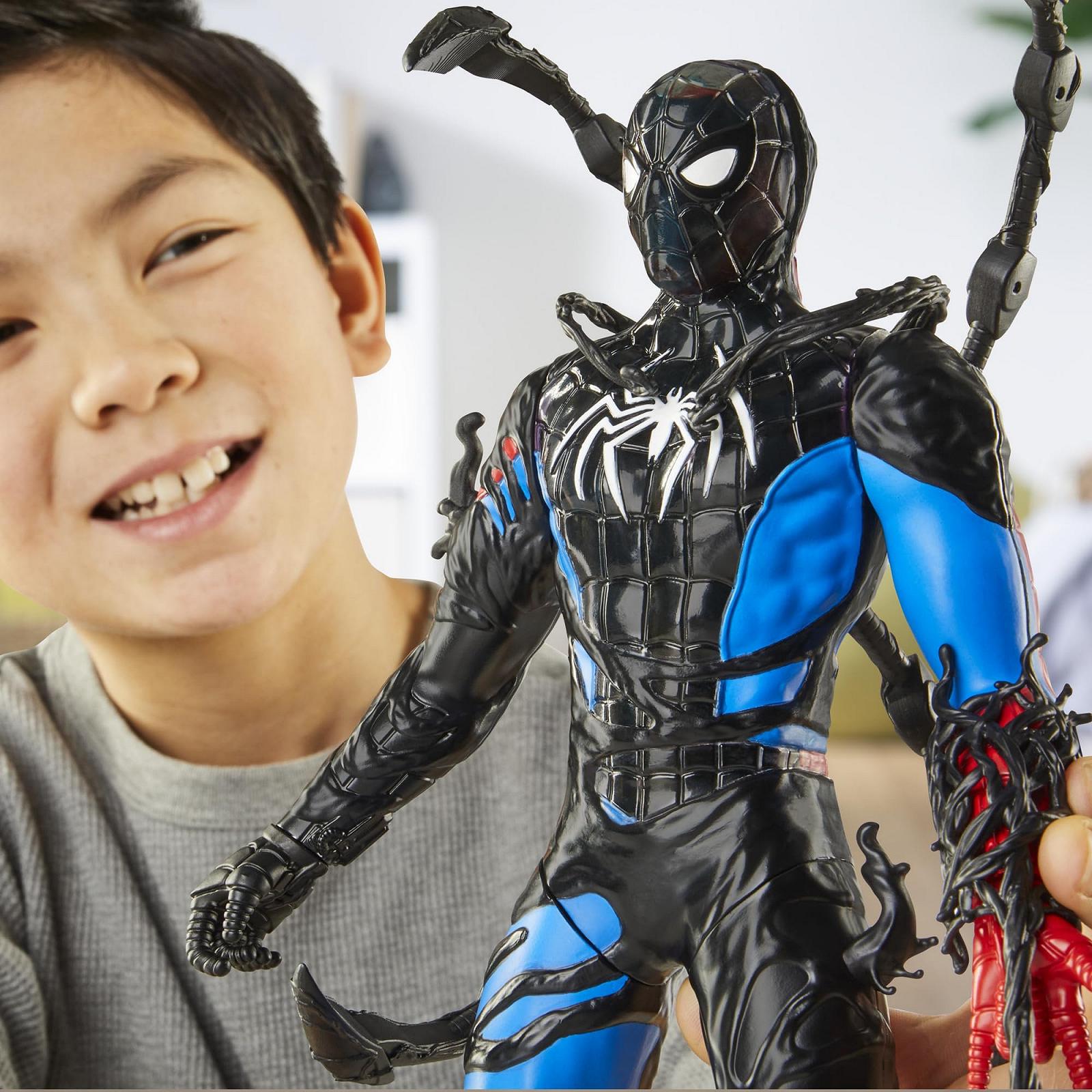 Фігурка Marvel Людина-павук VenomVersus Людина-павук, що змінює колір, з аксесуарами, чорна, фото №4