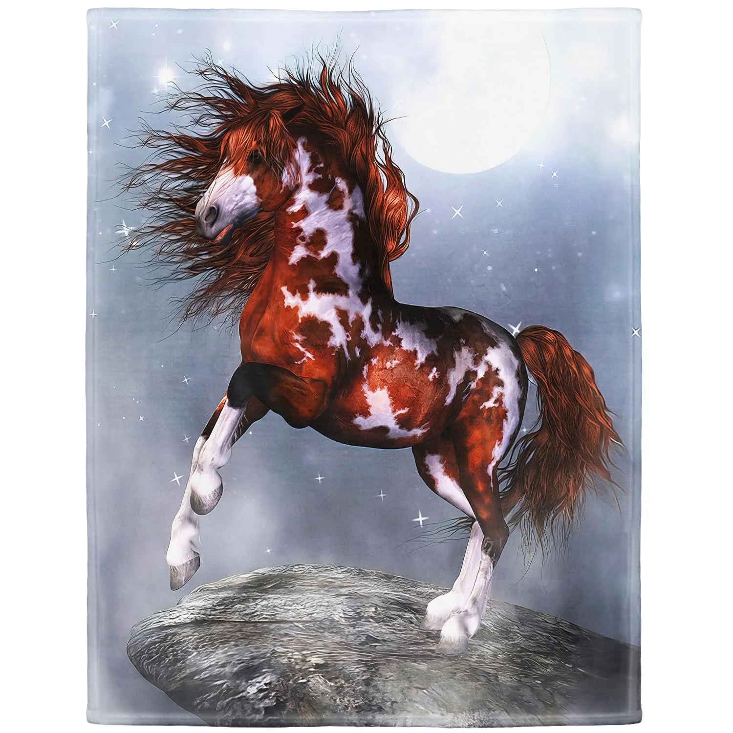 Плед YISUMEI Native Horse Флисовый 150 x 200 см, фото №1