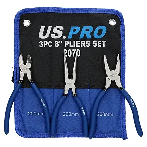 Плоскогубцы профессиональные AT125 3PC (комбинированные/бокорезы и с удлиненными губками) - Фото 1