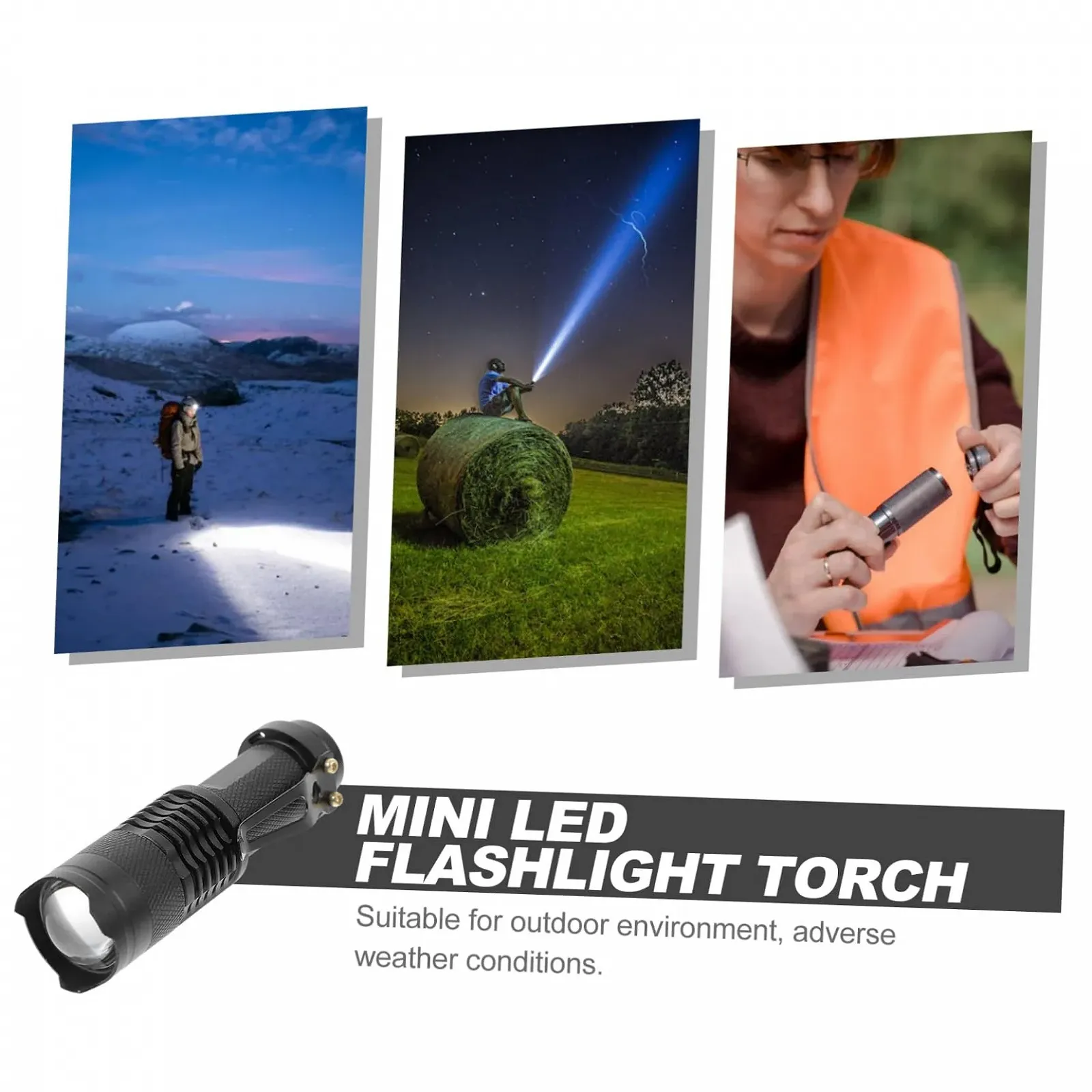 Міні LED Ліхтар HEMOTON Регульований Фокус Чорний, фото №4 Міні LED Ліхтар HEMOTON Регульований Фокус Чорний, фото №4