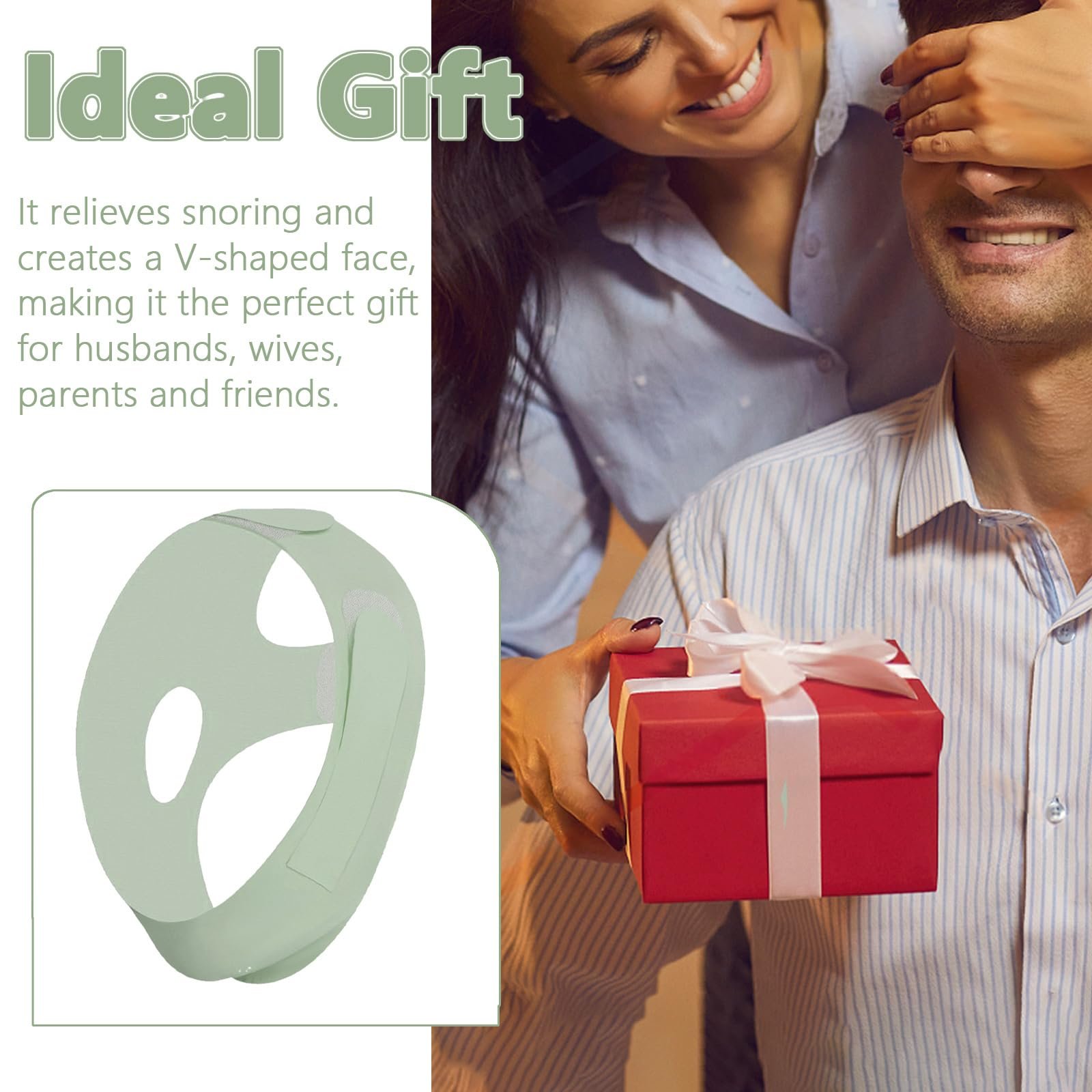 Ремешок против храпа Huakaile, дышащий, регулируемый, удобный для сна., фото №7