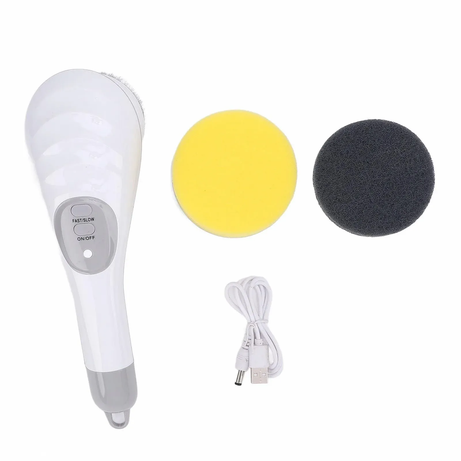 Електрична щітка для чищення акумуляторна ручна 2 швидкості, фото №5