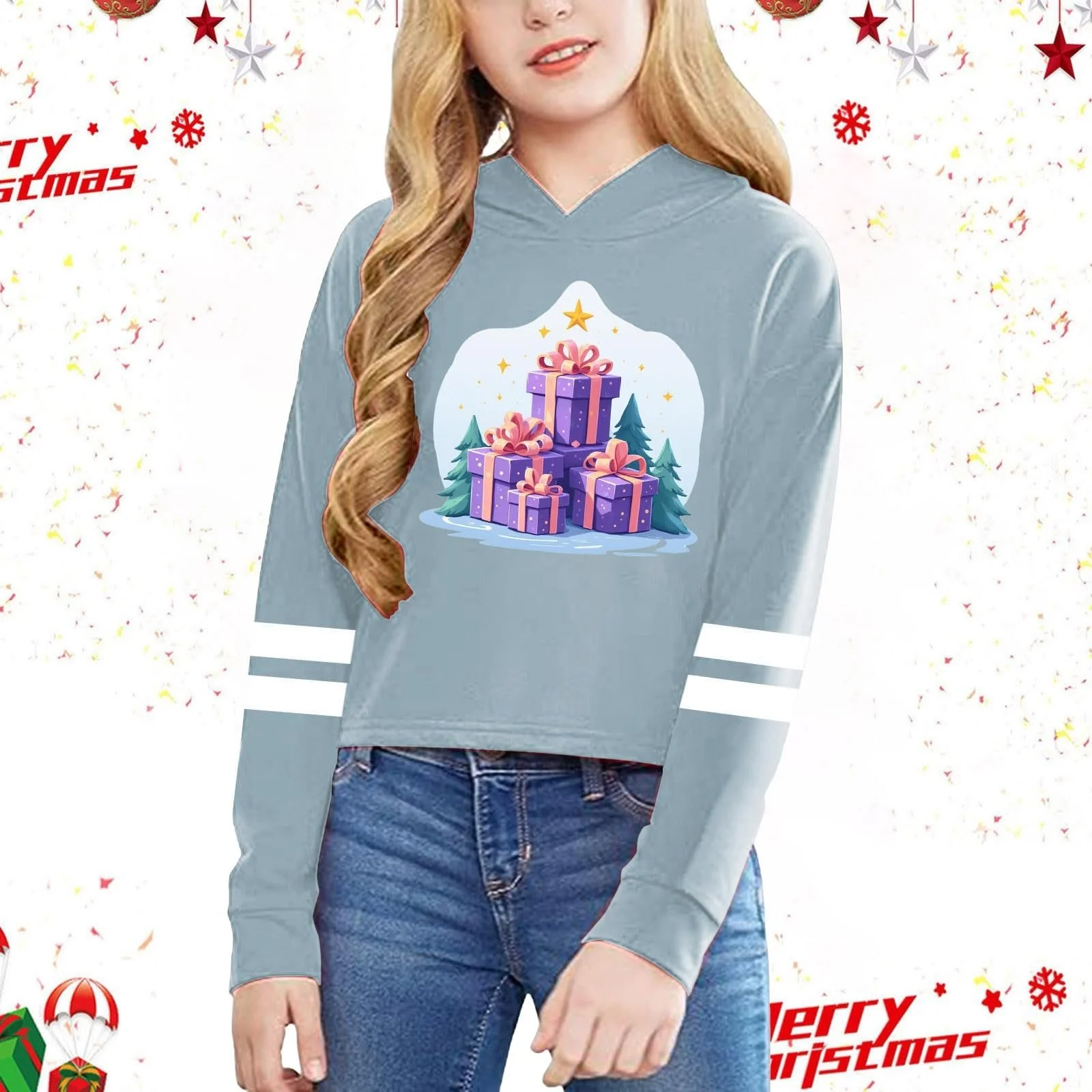 Різдвяний світшот для дівчинки, фото №3