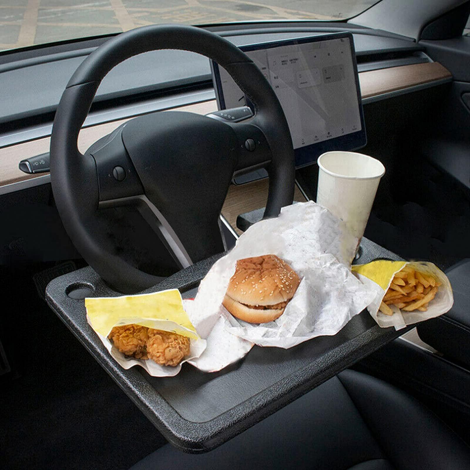 Автомобільний столик для керма Портативний Ергономічний Тримач для ноутбука/планшета ABS Чорний 42 x 28 см, Підходить для більшості моделей, фото №5