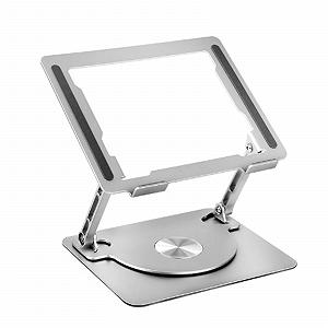 Підставка для ноутбука з обертанням на 360° з охолодженням, протиковзка, для ноутбуків до 17 дюймів - Фото 1