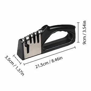 Точило для ножів ручне 4-в-1 Професійне з нековзною основою synthetic.ua - Фото 1