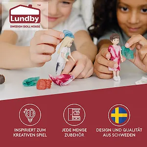 Лялька Lundby Dollhouse Set з 9 штук synthetic.ua - Фото 1