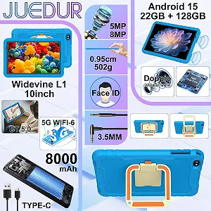 Планшет 10'' JUEDUR R500 8+22/128Gb 8 ядер Android 15 8000 мАг Чорний ціна на synthetic.ua - Фото 1 Планшет 10'' JUEDUR R500 8+22/128Gb 8 ядер Android 15 8000 мАг Чорний synthetic.ua - Фото 1