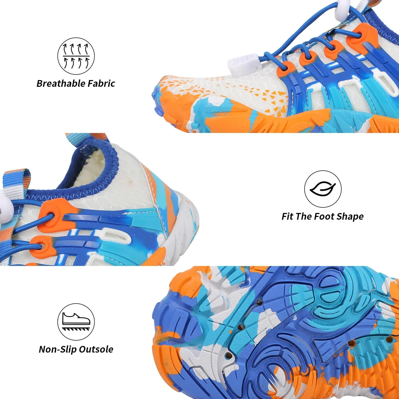 Взуття для купання Дитяче для хлопчиків і дівчаток Водне взуття Кросівки Нековзне швидковисихаюче, фото №5