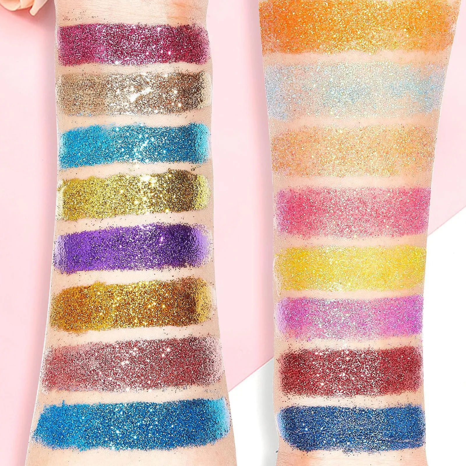 Блиск для губ Двоколірний Набір Блискітки, фото №7